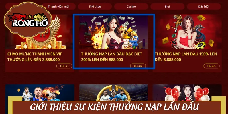Chưa kịp đặt cược đã trúng thưởng nạp lần đầu